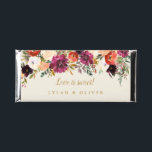 Wild Autumn Bouquet | Love is Sweet Wedding Favor Hershey Bar Favors<br><div class="desc">Burgundy and peach watercolor florals with gold accents adorn these chocolate bars,  perfect as candy bar favors for summer or autumn romantic,  botanical,  boho weddings.</div>