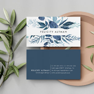 Wild Azure Botanical Business Card