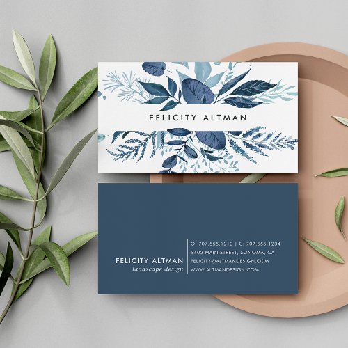 Wild Azure  Botanical Business Card