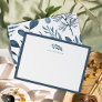 Wild Azure Personalized Stationery Flat Card