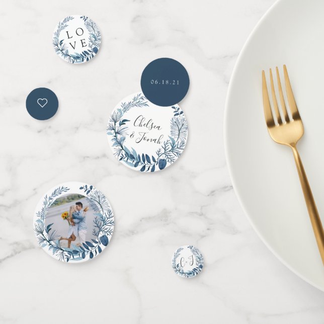 Wild Azure Personalized Wedding Confetti (Group)