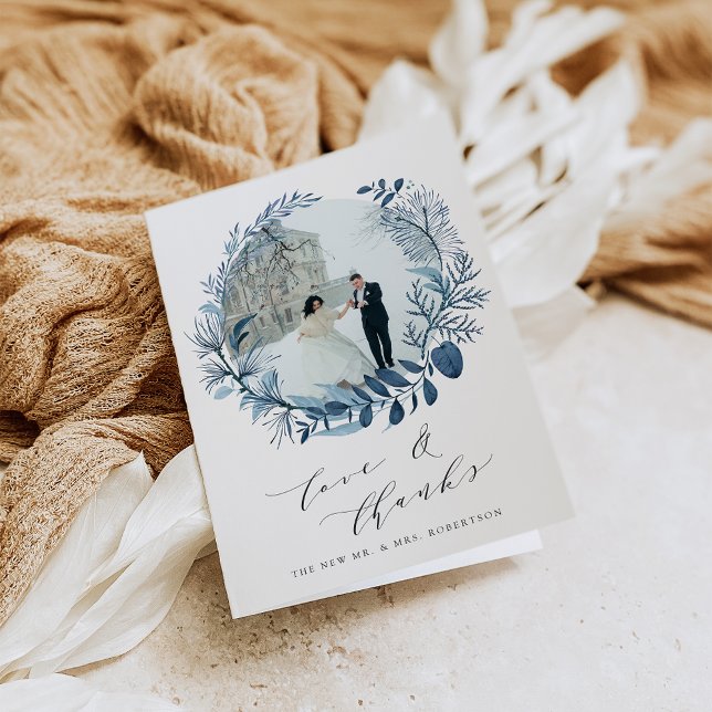 Wild Azure | Wedding Photo Thank You Cards (Creator Uploaded)