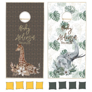 Wild Baby Shower Cornhole Set