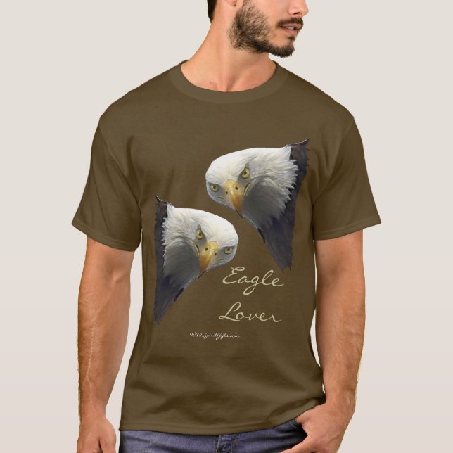 Wild Bald Eagle EAGLE LOVER T-shirts (Front)