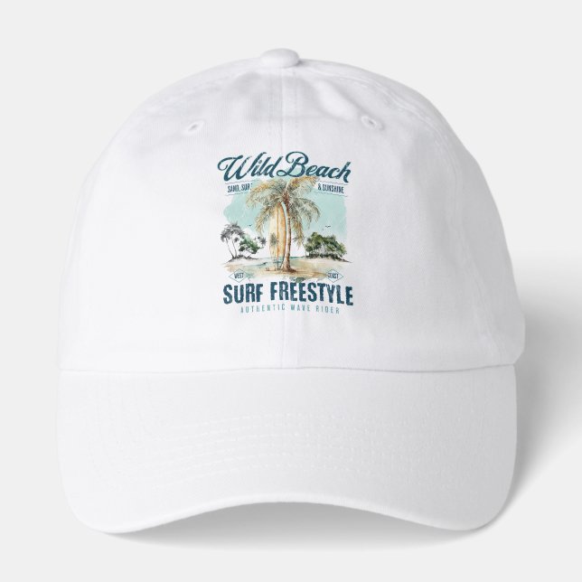 Wild Beach – Surf Freestyle Retro Beach Hat (Front)