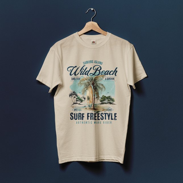 Wild Beach Surf Freestyle T-Shirt (Creator Uploaded)
