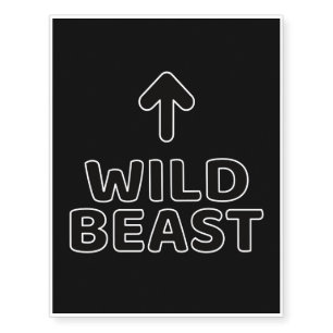 Wild Beast Temporary Tattoos
