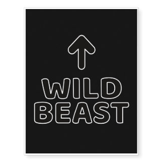 Wild Beast Temporary Tattoos