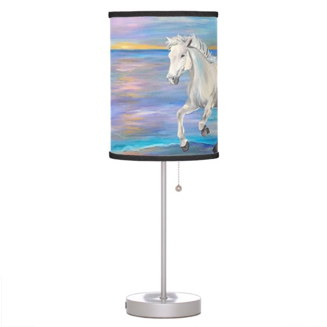 Wild, Beautiful, and Free Horse Lamp (Left)