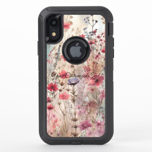 Wild Beauty Woven Fashioned by Wildflowers OtterBox Defender iPhone XR Case