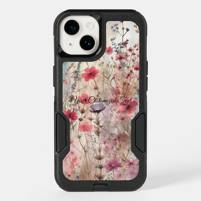 Wild Beauty Woven: Fashioned by Wildflowers Otterbox iPhone Case (Back)