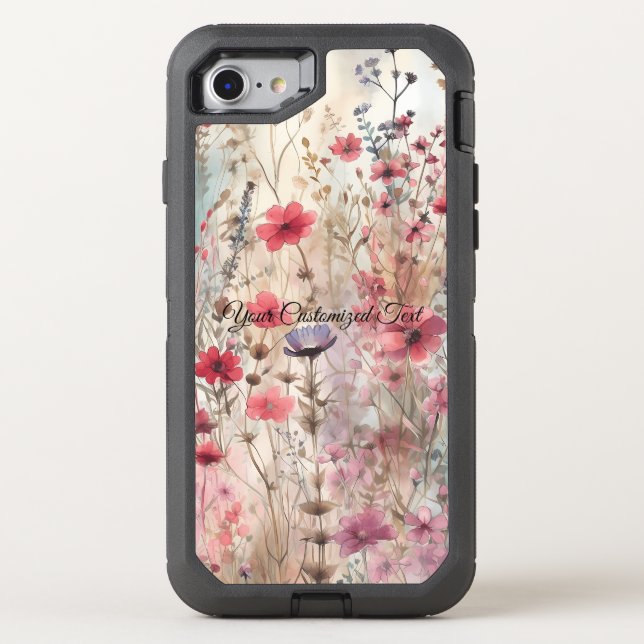Wild Beauty Woven: Fashioned by Wildflowers Otterbox iPhone Case (Back)
