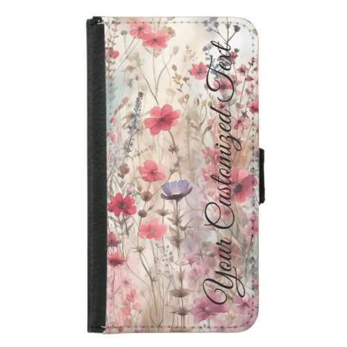 Wild Beauty Woven Fashioned by Wildflowers Samsung Galaxy S5 Wallet Case