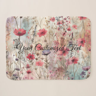 Wild Beauty Woven: Fashioned by Wildflowers Sherpa Blanket