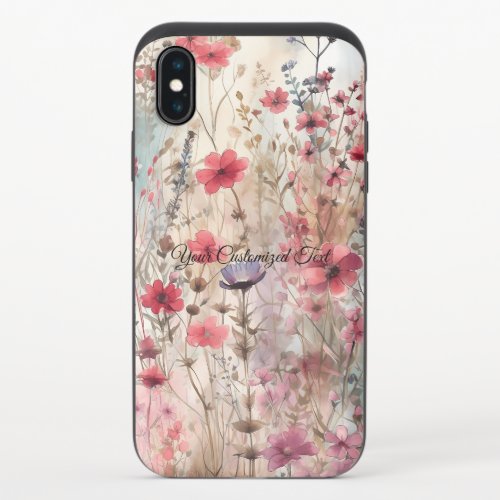 Wild Beauty Woven Fashioned by Wildflowers iPhone XS Slider Case