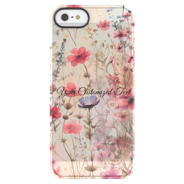 Wild Beauty Woven: Fashioned by Wildflowers Uncommon iPhone Case (Back)