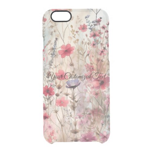 Wild Beauty Woven Fashioned by Wildflowers Clear iPhone 66S Case