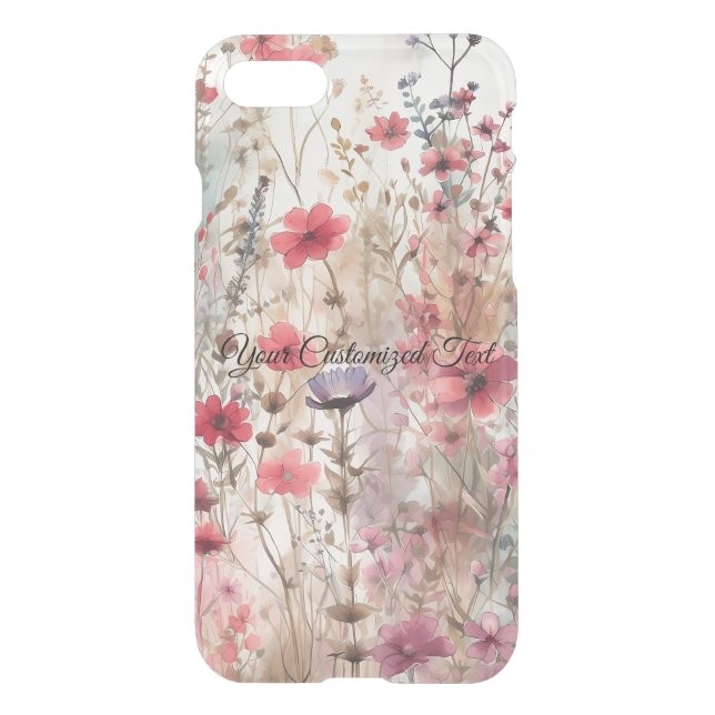 Wild Beauty Woven: Fashioned by Wildflowers Uncommon iPhone Case (Back)