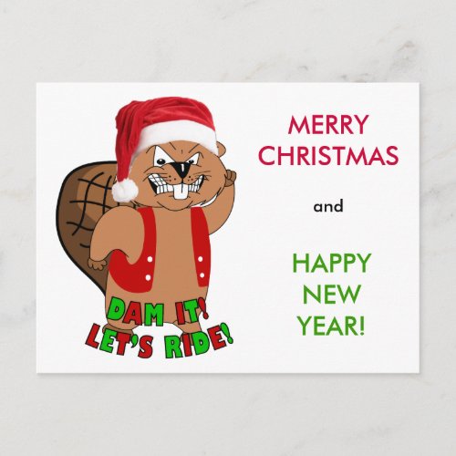 Wild_Beavers Christmas Post Card