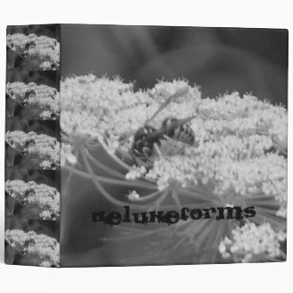 Wild Bee Flower 3 Ring Binder