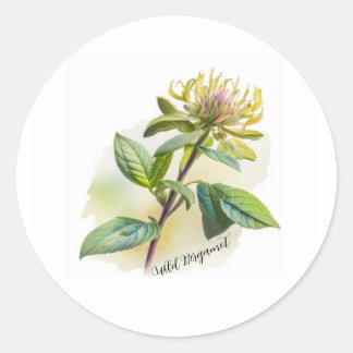 Wild Bergamot Classic Round Sticker