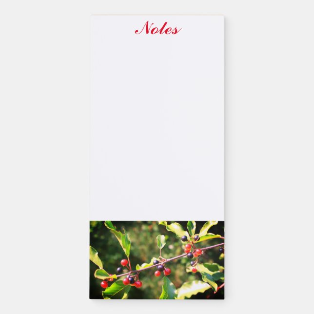 Wild Berries Magnetic Notepad (Front)