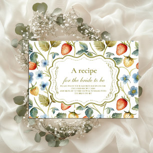 Wild Berry Romance Bridal Shower Enclosure Card