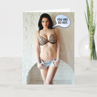 WILD BIKINI GIRL BIRTHDAY CARD