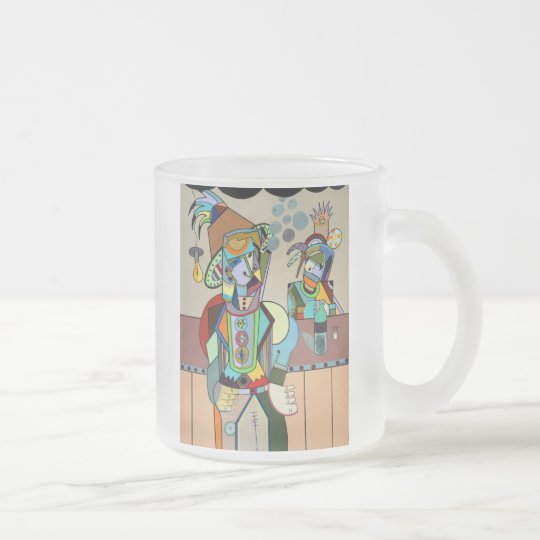 "Wild Bill" by Ruchell Alexander Frosted Glass Coffee Mug