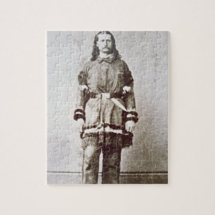 'Wild Bill' Hickok (1837-76) (b/w photo) Jigsaw Puzzle