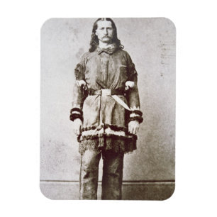 'Wild Bill' Hickok (1837-76) (b/w photo) Magnet