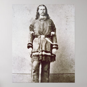 'Wild Bill' Hickok (1837-76) (b/w photo) Poster