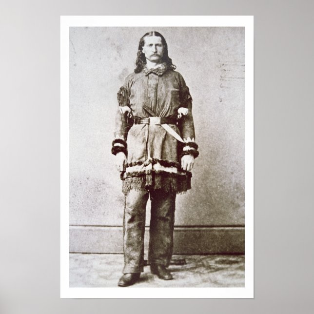 'Wild Bill' Hickok (1837-76) (b/w photo) Poster (Front)