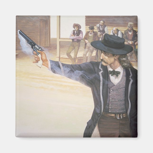 'Wild Bill' Hickok (1837-76) demonstrates his mark Magnet (Front)