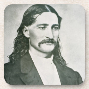'Wild Bill' Hickok (b/w photo) Beverage Coaster