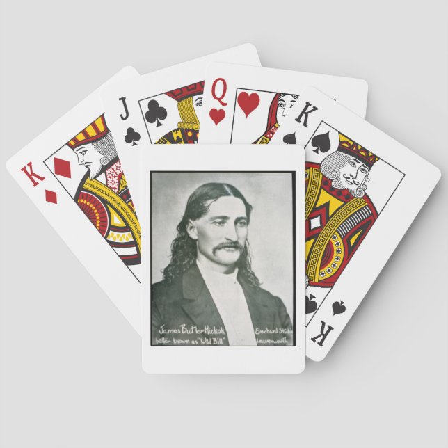 'Wild Bill' Hickok (b/w photo) Poker Cards (Back)