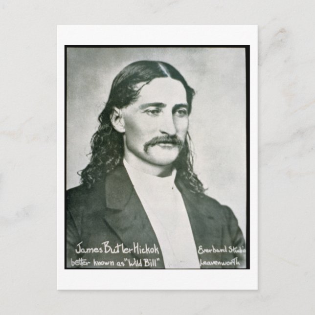 'Wild Bill' Hickok (b/w photo) Postcard (Front)