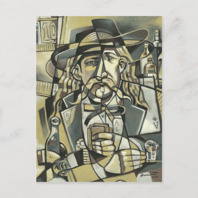 Wild Bill Hickok cubism Postcard (Front)