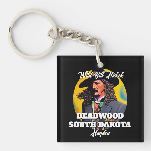 Wild Bill Hickok Deadwood Keychain