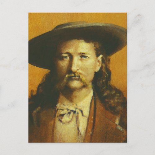 Wild Bill Hickok Illustration Postcard