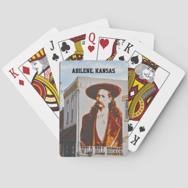 Wild Bill Hickok Mural, Abilene, Kansas Poker Cards (Back)