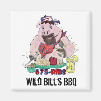 WILD BILL'S BBQ MAGNET