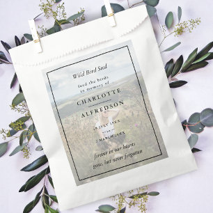 Wild Bird Seed Feed the Birds Memorial Funeral Favor Bag