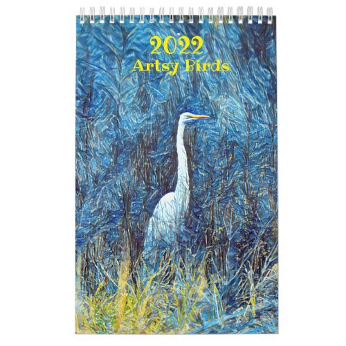 Wild Birds Art 2022 Calendar