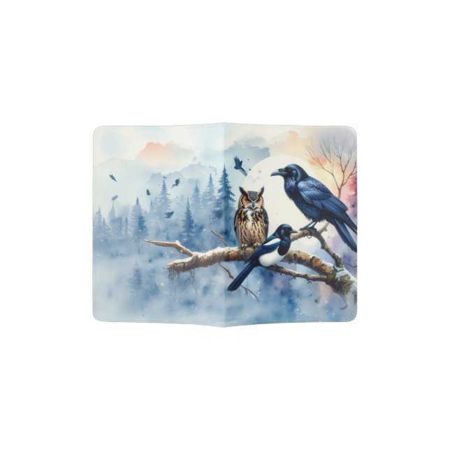 Wild Birds Passport Holder (Opened)