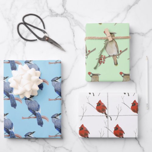 Wild Birds Wrapping Paper Sheets