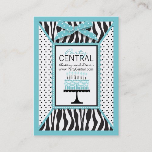 Wild Birthday Cake EB Business Card