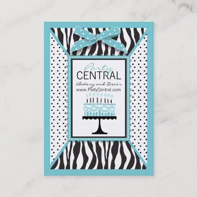 Wild Birthday Cake EB Business Card (Front)
