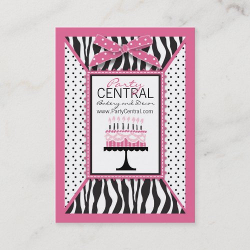 Wild Birthday Cake HP Business Card