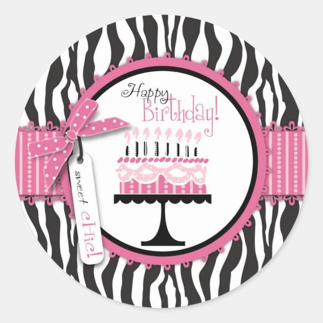Wild Birthday Cake HP Sticker B (Front)